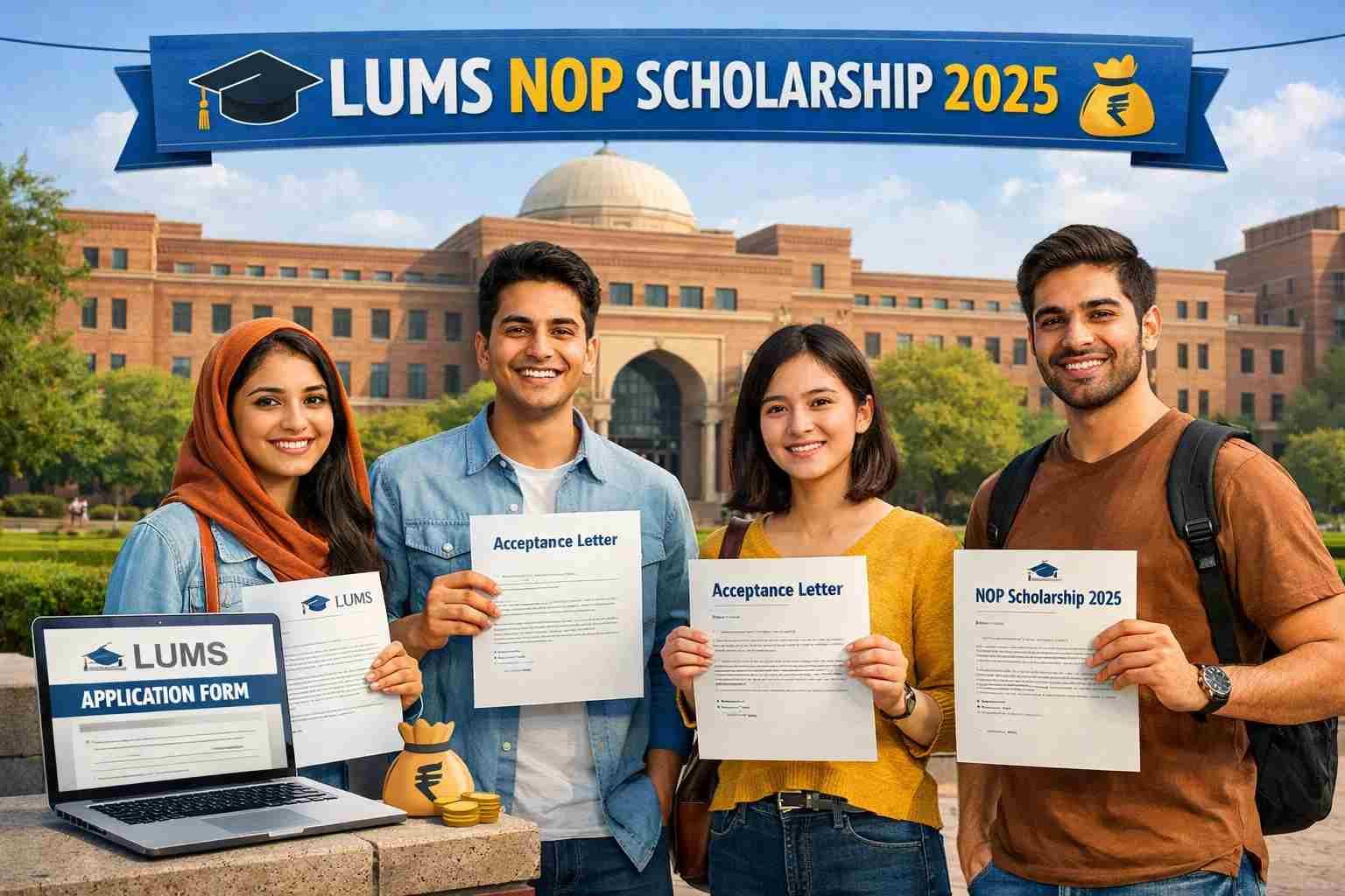 LUMS NOP Scholarship eligibility and apply