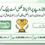Rs 200 Prize Bond List Result Check Online with full winning numbers and draw details in Pakistan