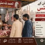 1 KG mutton price display in Lahore Pakistan market