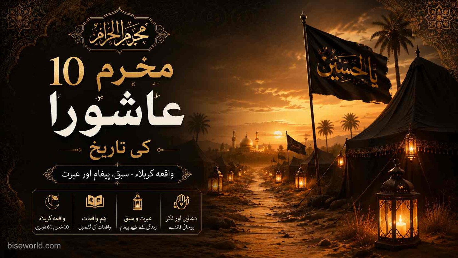 Muharram-ul-Haram 10th Ashura history Islamic Karbala scene