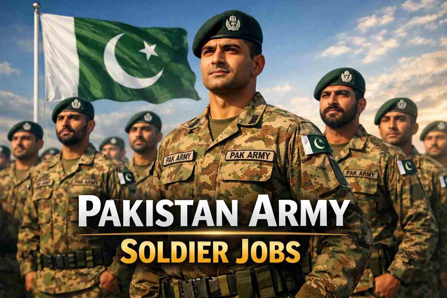 Pakistan Army soldier jobs recruitment banner